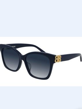 Balenciaga Sunglasses - Model BB0102SA-001 in Navy - BRAND NEW 💙